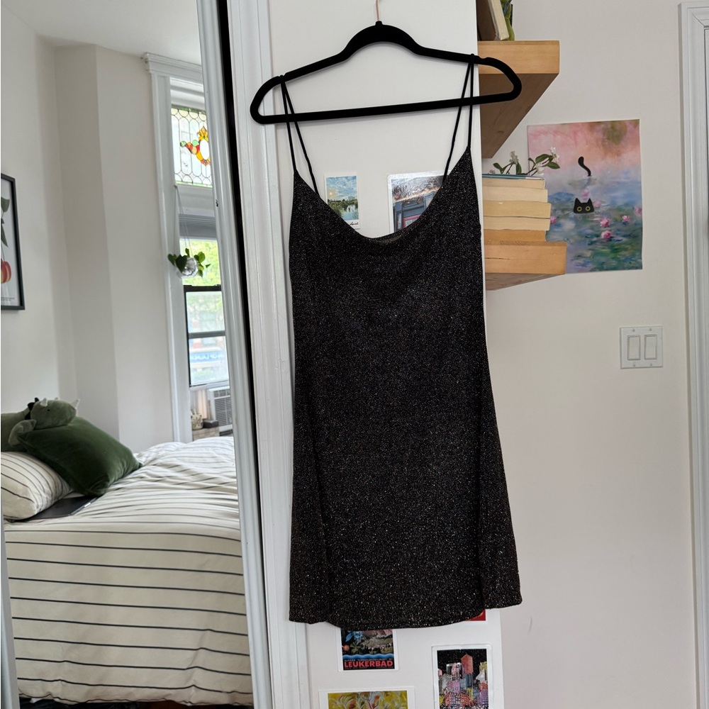 Urban Outfitters Glittery Black Dress